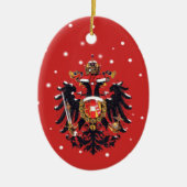 Kerstmis Habsburg Doppeladler Keramisch Ornament (Voorkant)