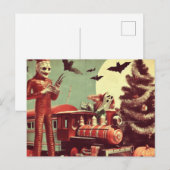 Kerstmis Halloween Horror Briefkaart (Voorkant / Achterkant)