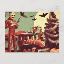 Kerstmis Halloween Horror Briefkaart
