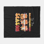 Kerstmis Halloween Tis De Hallothanksmas Seizoen Fleece Deken (Voorkant (Horizontaal))