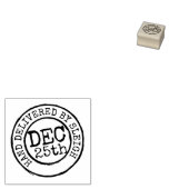 Kerstmis hand geleverd door slee datum stempel (Gestempeld)
