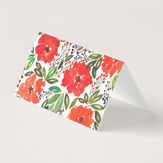 Kerstmis & Hand geschilderde gevouwen Kaart (Achterkant)