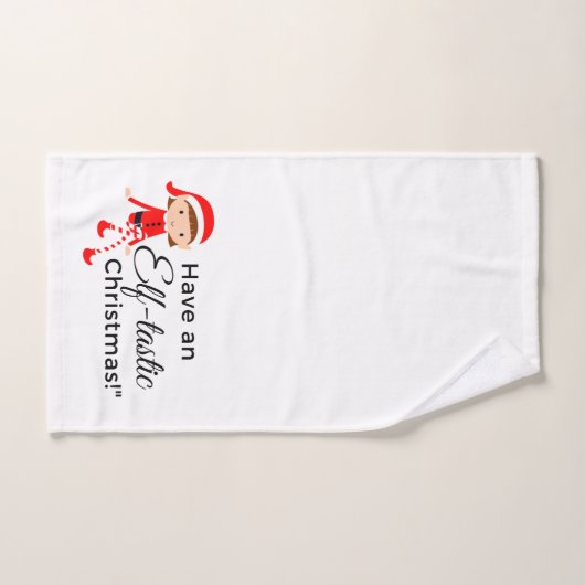 Kerstmis handdoek - Elf Tastic 1 (Handdoek)