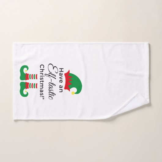 Kerstmis handdoek - Elf Tastic 3 (Handdoek)