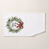 Kerstmis handdoek - Jingle Dames krans (Handdoek)