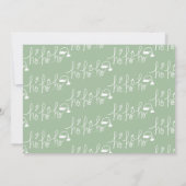 Kerstmis handgetekende lettertypografie Sinterklaa Kaart (Achterkant)