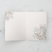 Kerstmis handgetekende maretak kaart (Binnen)