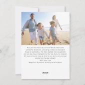 Kerstmis Handlettering Foto  Feestdagenkaart (Achterkant)