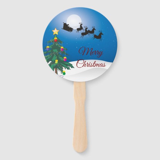 Kerstmis Handwaaier (Voorkant)