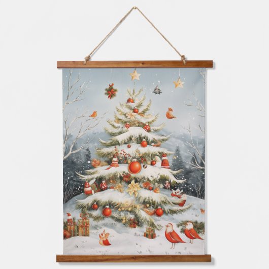 Kerstmis Hangend Wandkleed (Voorkant)