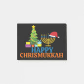 Kerstmis Hanukkah Happy Chrismukkah Post-it® Notes (Voorkant)