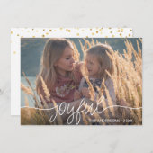 Kerstmis: Hanukkah JOYFUL Gold Confetti PHOTO (Voorkant / Achterkant)