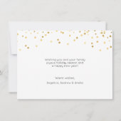 Kerstmis: Hanukkah JOYFUL Gold Confetti PHOTO (Achterkant)
