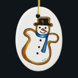 Kerstmis Hanukkah Snowman Sugar Cookie Holiday Keramisch Ornament<br><div class="desc">Het ornament is voorzien van een originele markeerteken ter illustratie van een heerlijk sneeuwvormig kerstsuikerkoekje. Dit vakantiegabbakontwerp is ook beschikbaar voor andere producten. Er zijn ook veel andere smaakstoffen beschikbaar! Zie je niet wat je zoekt? Hulp nodig bij aanpassingen? Neem contact op met Rebecca om iets voor je te ontwerpen....</div>