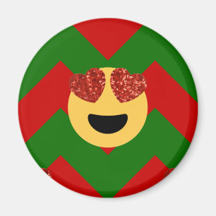 kerstmis hart oog emoji magneet