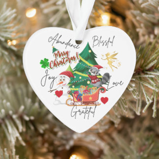 Kerstmis Hart Ornament | Joy&Love Design