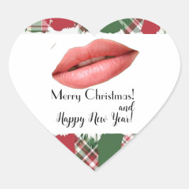 Kerstmis Hart Sticker