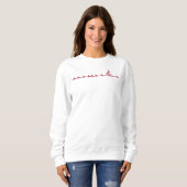 Kerstmis Hartslag Sweatshirt (Voorkant volledig)