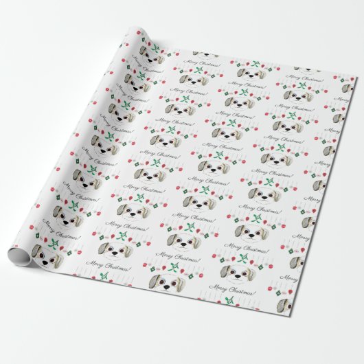 Kerstmis Havanese Cadeaupapier (Uitgerold)