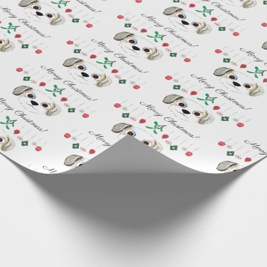 Kerstmis Havanese Cadeaupapier (Hoek)