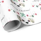Kerstmis Havanese Cadeaupapier (Rol Hoek)