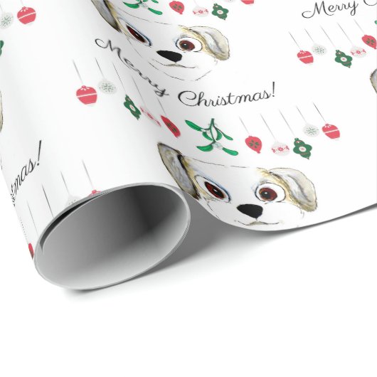 Kerstmis Havanese Cadeaupapier (Rol Hoek)