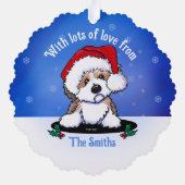 Kerstmis Havanese Ornament Kaart (Achterkant)