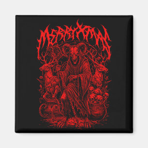 Kerstmis Heavy Metal Band Parodie Death Metal Vin Magneet