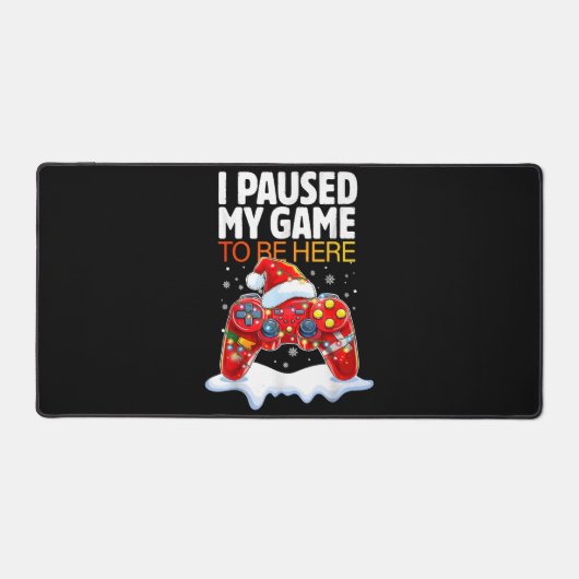 Kerstmis heb ik mijn spel onderbroken om hier te z bureaumat (Voorkant)