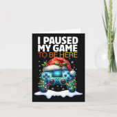 Kerstmis heb ik mijn spel onderbroken om hier te z kaart (Voorkant)