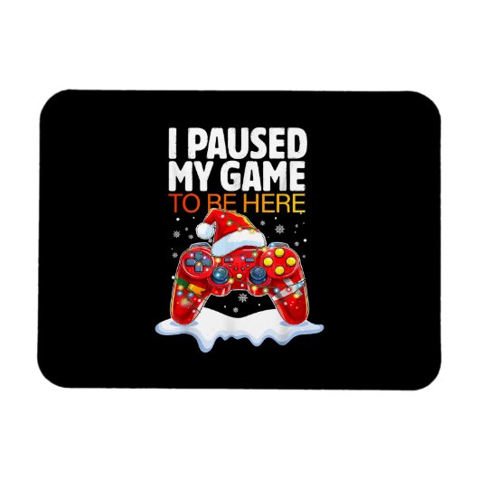 Kerstmis heb ik mijn spel onderbroken om hier te z magneet (Horizontaal)