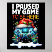 Kerstmis heb ik mijn spel onderbroken om hier te z poster (Voorkant)