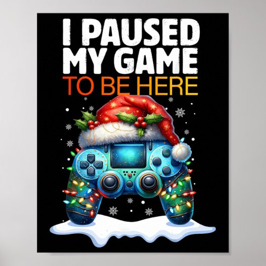 Kerstmis heb ik mijn spel onderbroken om hier te z poster (Voorkant)