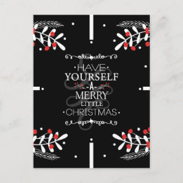 Kerstmis heb je zelf... Red Berries Holiday Feestdagenkaart