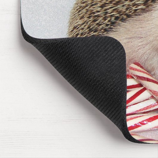 Kerstmis Hedgie Mousepad Muismat (Hoek)