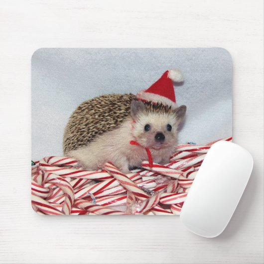 Kerstmis Hedgie Mousepad Muismat (Met muis)