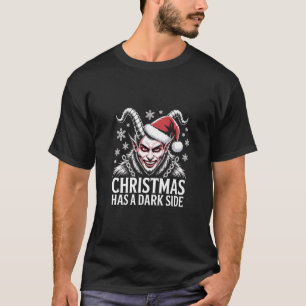 Kerstmis heeft een donkere kant Kerstmis Krampus T-shirt