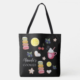 Kerstmis Heet Cacao en Goede Wensen Boodschappenta Tote Bag
