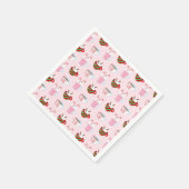 Kerstmis Heet Cacao Patroon Servet (Hoek)