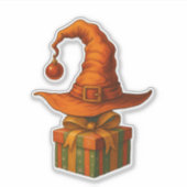 Kerstmis Hekserij Sticker (Voorkant)