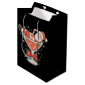 Kerstmis Hele Chaos Martini Glas Kerstmis Medium Cadeauzakje (Voorkant Gekanteld)