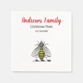 Kerstmis Heraldic Bee Emblem C Servetten (Voorkant)