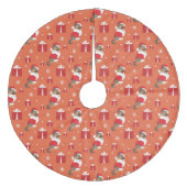 Kerstmis: herder en Cadeaus patroon Fleece Kerstboom Rok (Voorkant)