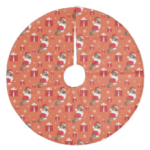 Kerstmis: herder en Cadeaus patroon Fleece Kerstboom Rok