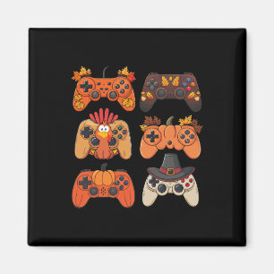 Kerstmis Herfst Gaming Controllers Kalkoen Grappig Magneet
