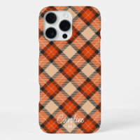 Kerstmis Herfst Pompoen Oranje Bruin Tartan Patroo