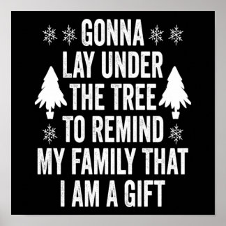 Kerstmis herinnert mijn familie mij een schitteren poster