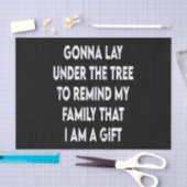 Kerstmis herinnert mijn familie mij een schitteren tissuepapier (Craft)