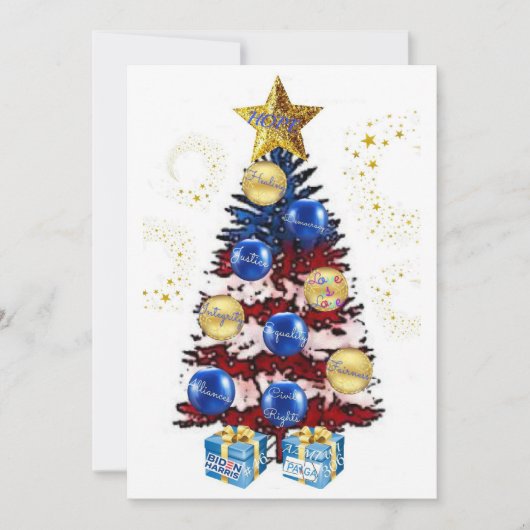 Kerstmis herstellen feestdagenkaart (Voorkant)