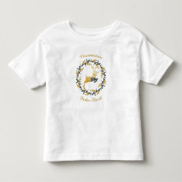 Kerstmis hert met krans geel aanpassen kinder shirts